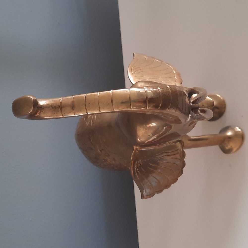 Vintage Brass Elephant decor - Picture 3 of 5